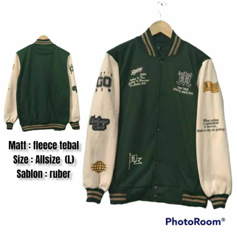 JAKET VERSITY BASEBALL ORIGINAL FULL BORDIR/JAKET BOMBER VERSITY/JAKET BASEBALL BORDIR