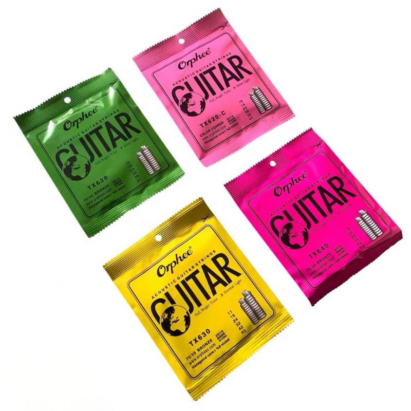 Set Senar Gitar Akustik Orphee TX630 Ukuran 010 011 012 - 6 Senar dalam 1 Kemasan
