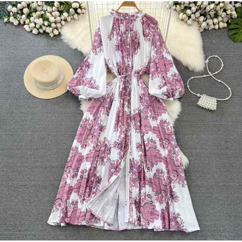Maxi dress import dress bunga cantik dress import bangkok dress bkk
