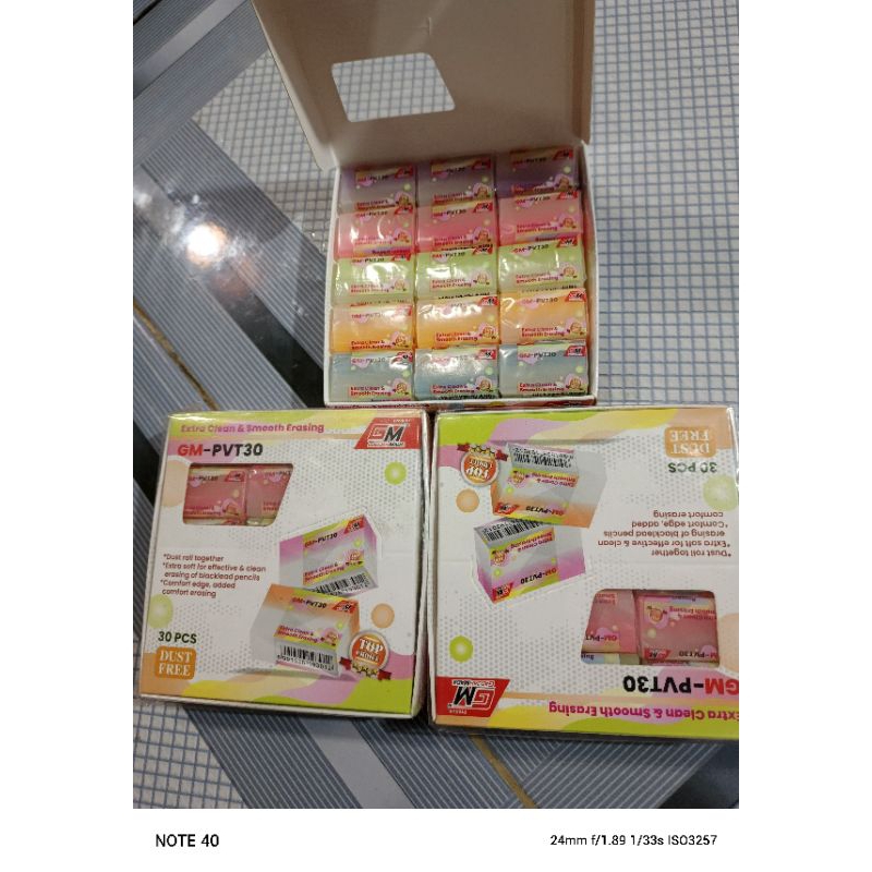

(1 pak isi 30) Stip jell/penghapus pensil super