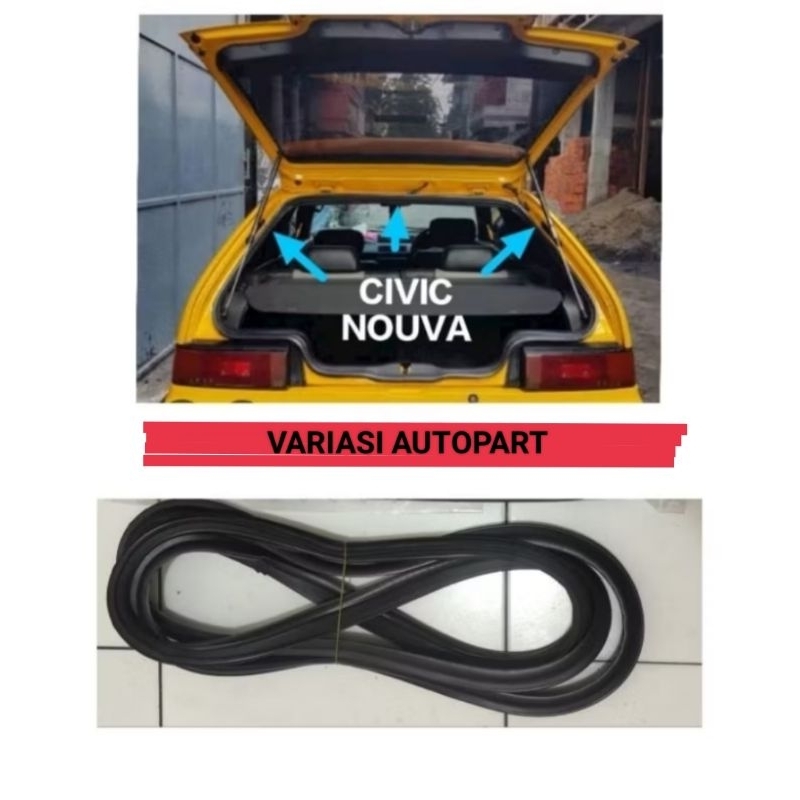 KARET PEREDAM PINTU BAGASI CIVIC NOUVA