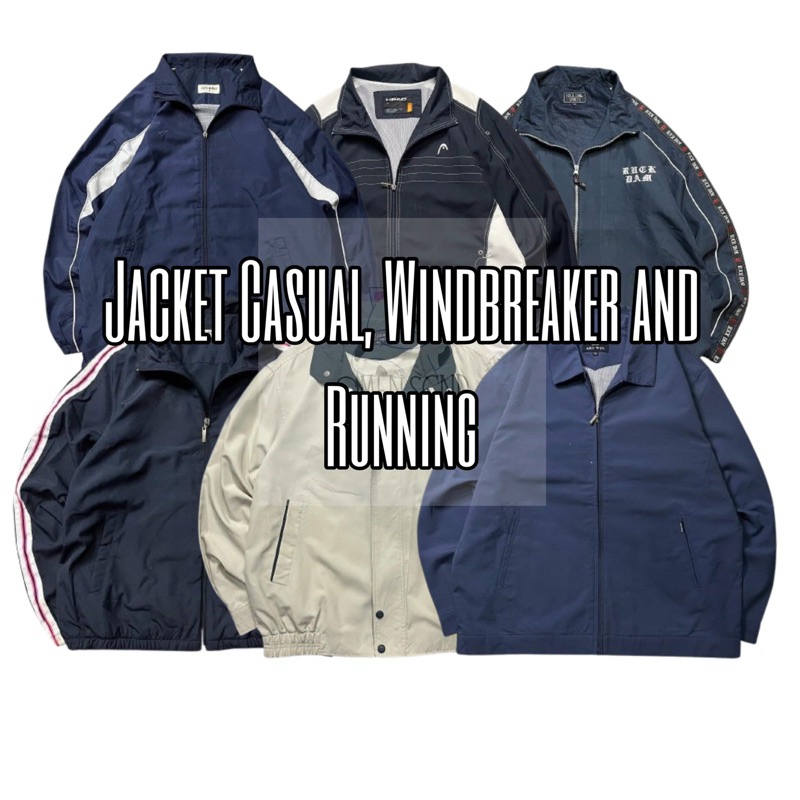 JAKET CASUAL, RUNNING, WINDBREAKER PARASUT