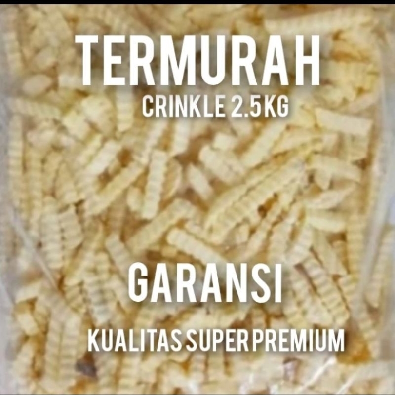 

Kentang Goreng Crinkle Cut 2.5kg Qualitas PREMIUM