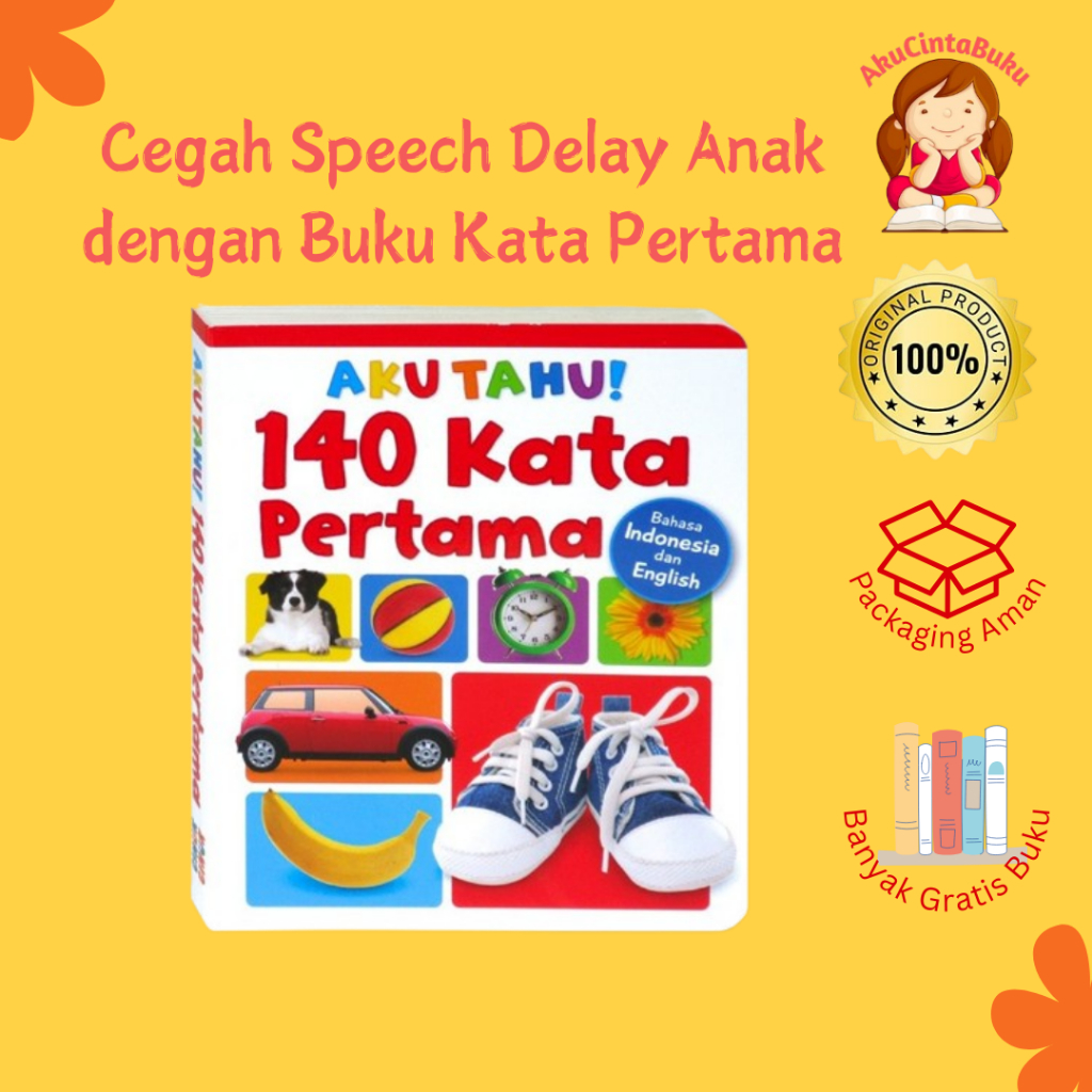 [AkuCintaBuku] Ginukginukbooks - Buku Anak Bilingual 140 Kata Pertama - Aku Tahu Board Book (2 bahas