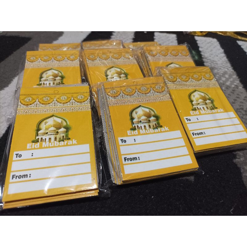 

Hangtag Eid mubarak 9x6cm @25pcs