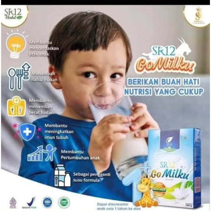 

READY STOK SUSU KAMBING ETAWA BUBUK GOMILKU SR12 BEST SELLER PENAMBAH NAFSU MAKAN ANAK DAN IKHTIAR SEHAT ANAK CEGAH STUNTING HALAL BPOM