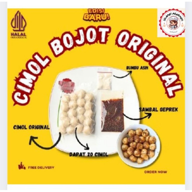 

CIMOL BOJOT ORIGINAL SAMBAL GEPREK +Bumbu Asin