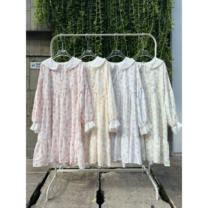 RBU Sailor Tunik Bunga vintage Premium BKK bangkok Tunic eyelet bordir