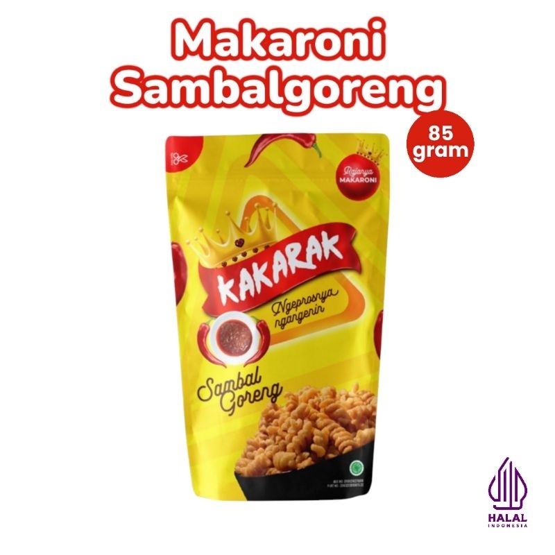 

KAKARAK - Makaroni Fusilli Rasa Sambal Goreng 85gr