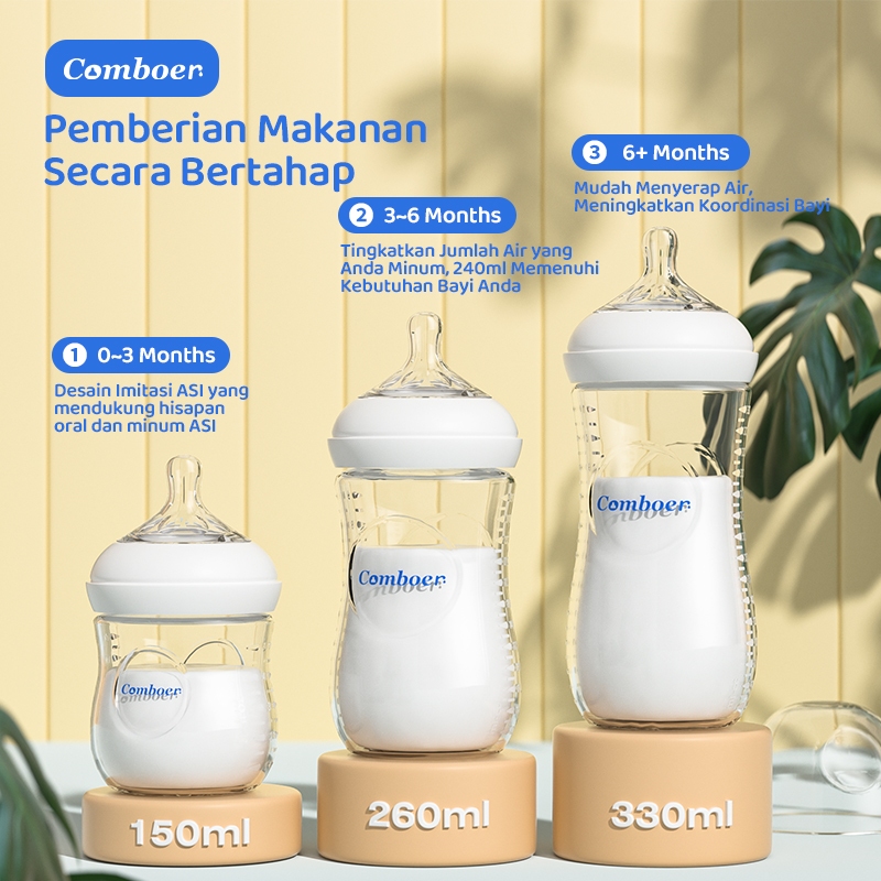 Diskont Comboer Botol Susu Bayi Newborn150/260/330Ml Botol Susu Pp Dot Bayi Botol Susu Botol Susu