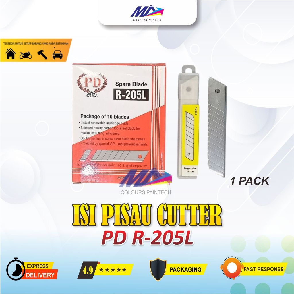 

ISI PISAU CUTTER PD R-205L 1 PACK