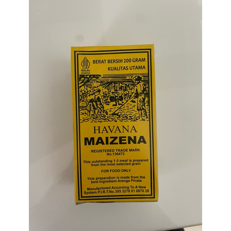 

NEW BUKAN PRELOVED havana maizena tepung jagung corn starch 200gr