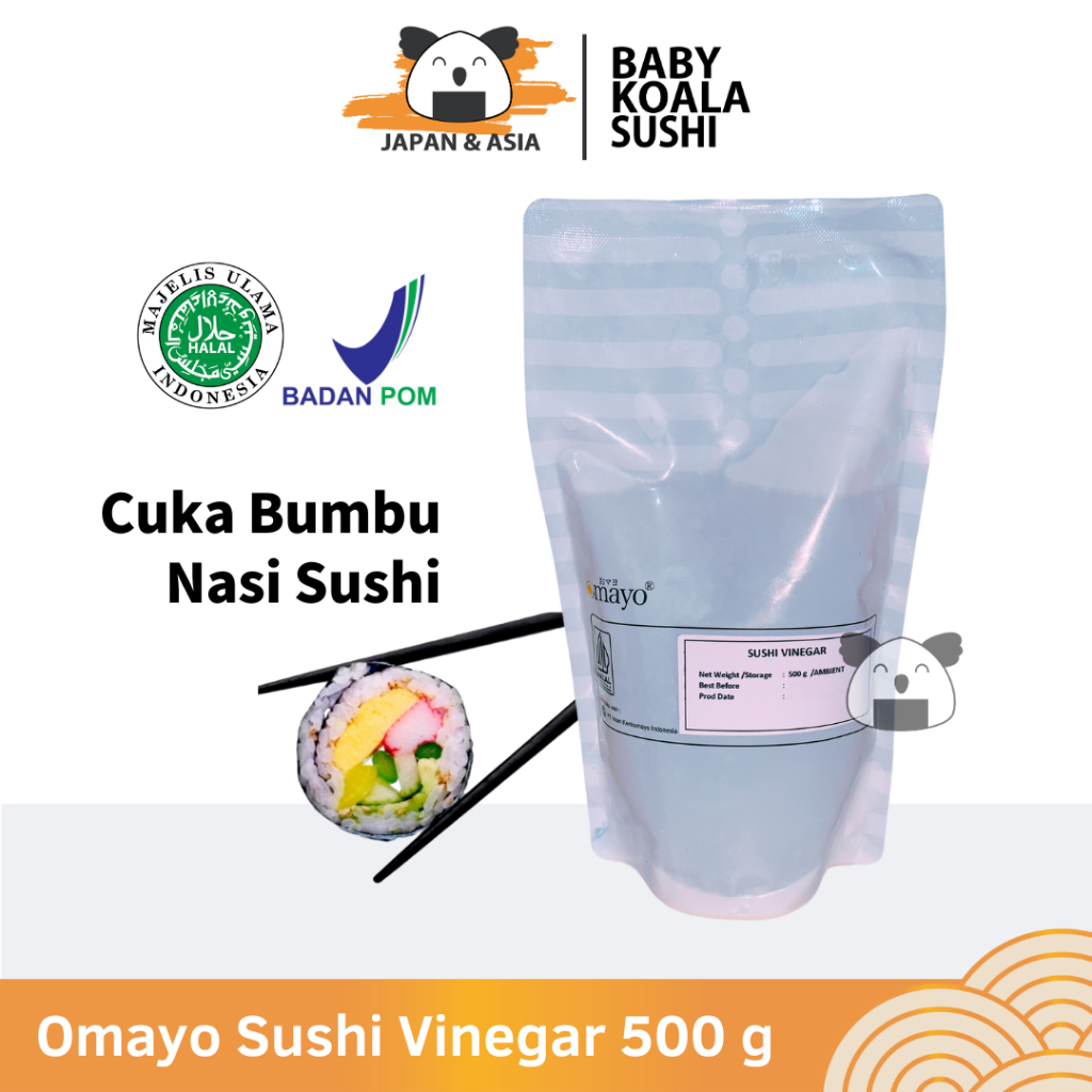 

EXP. 09/2025 SUSHI VINEGAR Cuka Nasi Sushi 500 g Halal │ Bumbu Seasoning Sushi