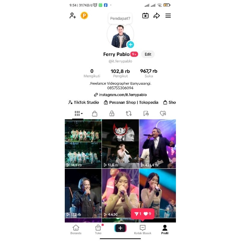 AKUN TIKTOK 100K FOLLOWER