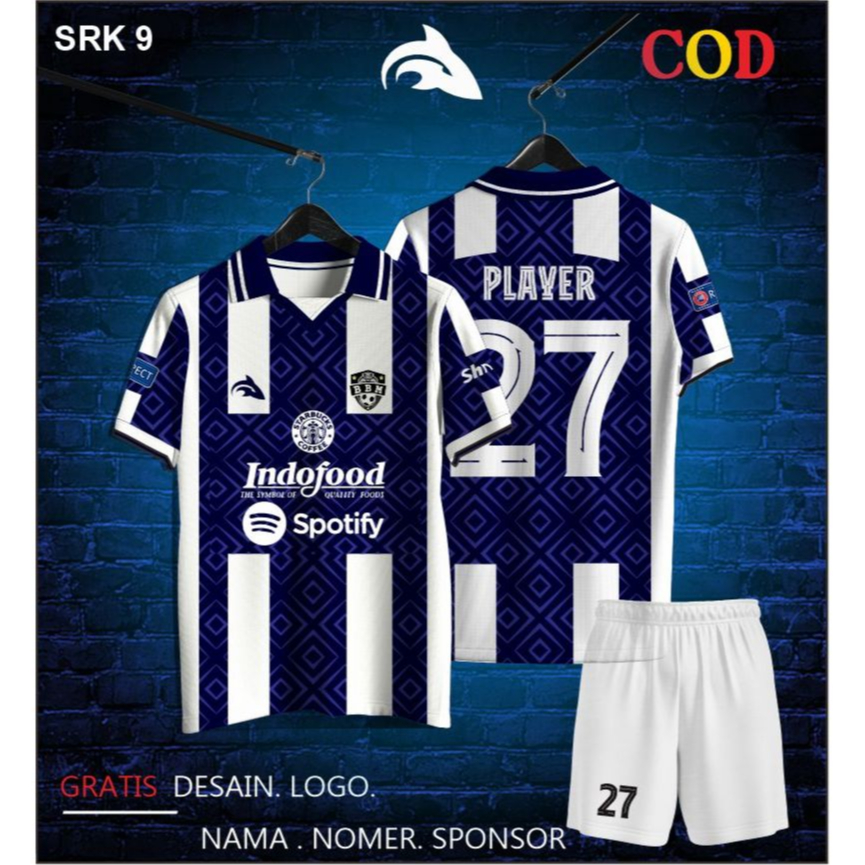 jersey full printing/jersey futsal, jersey berkerah