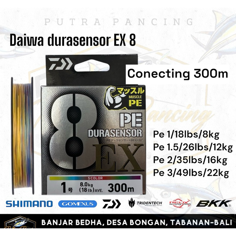 PE BRAID DAIWA DURASENSOR EX X8