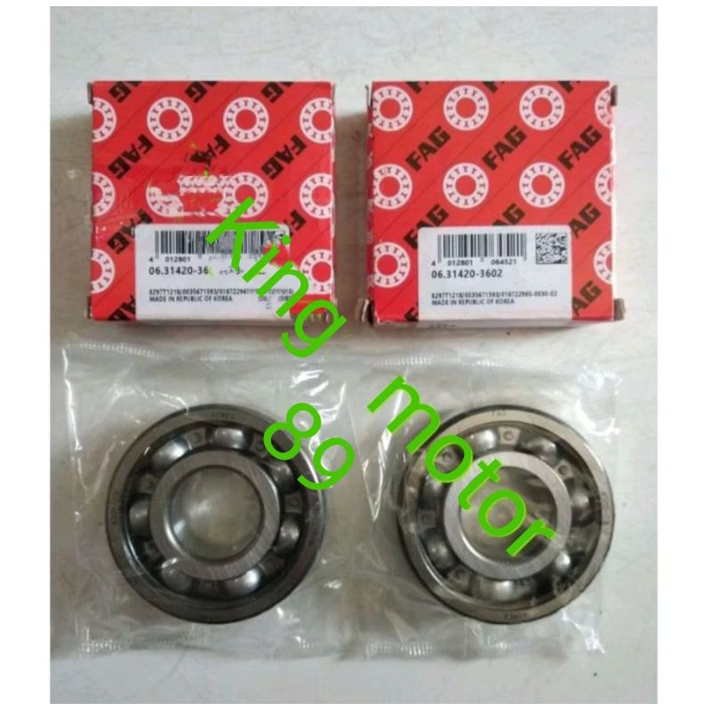 BEARING KAHAR KRUK AS KANAN KIRI ORIGINAL FAG C3 VIXION KLX BYSON RGR VEGA ZR JUPITER Z1 MX