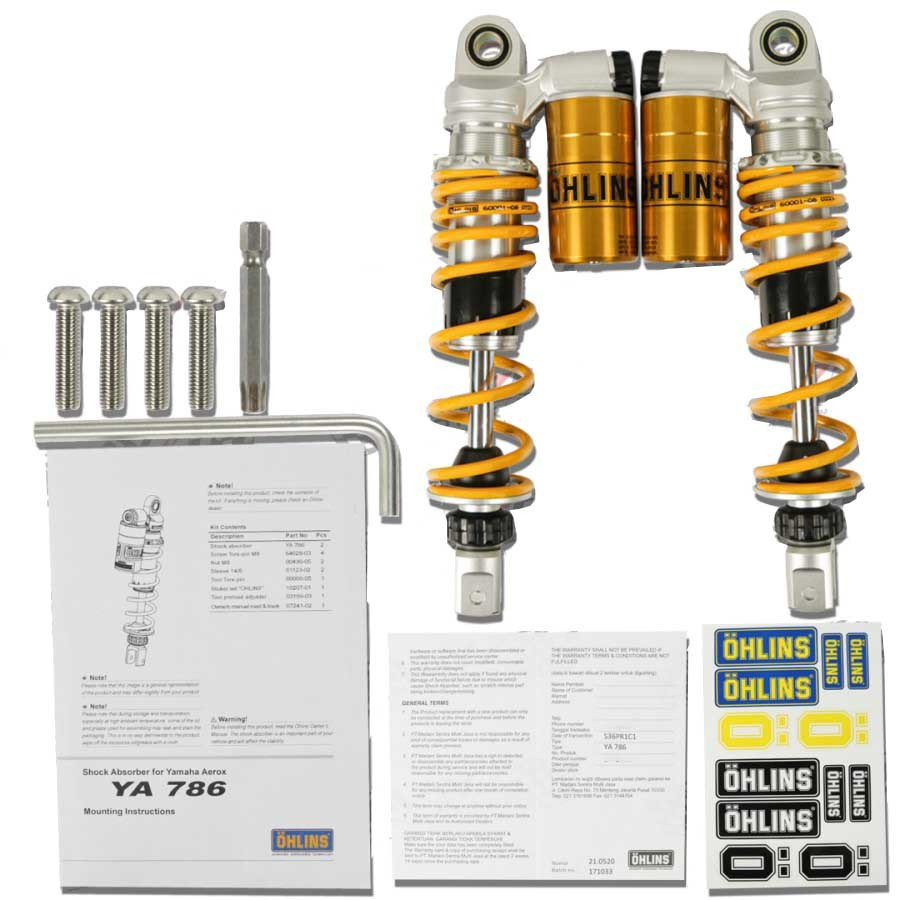 Shockbreaker Ohlins Yamaha New Aerox YA786