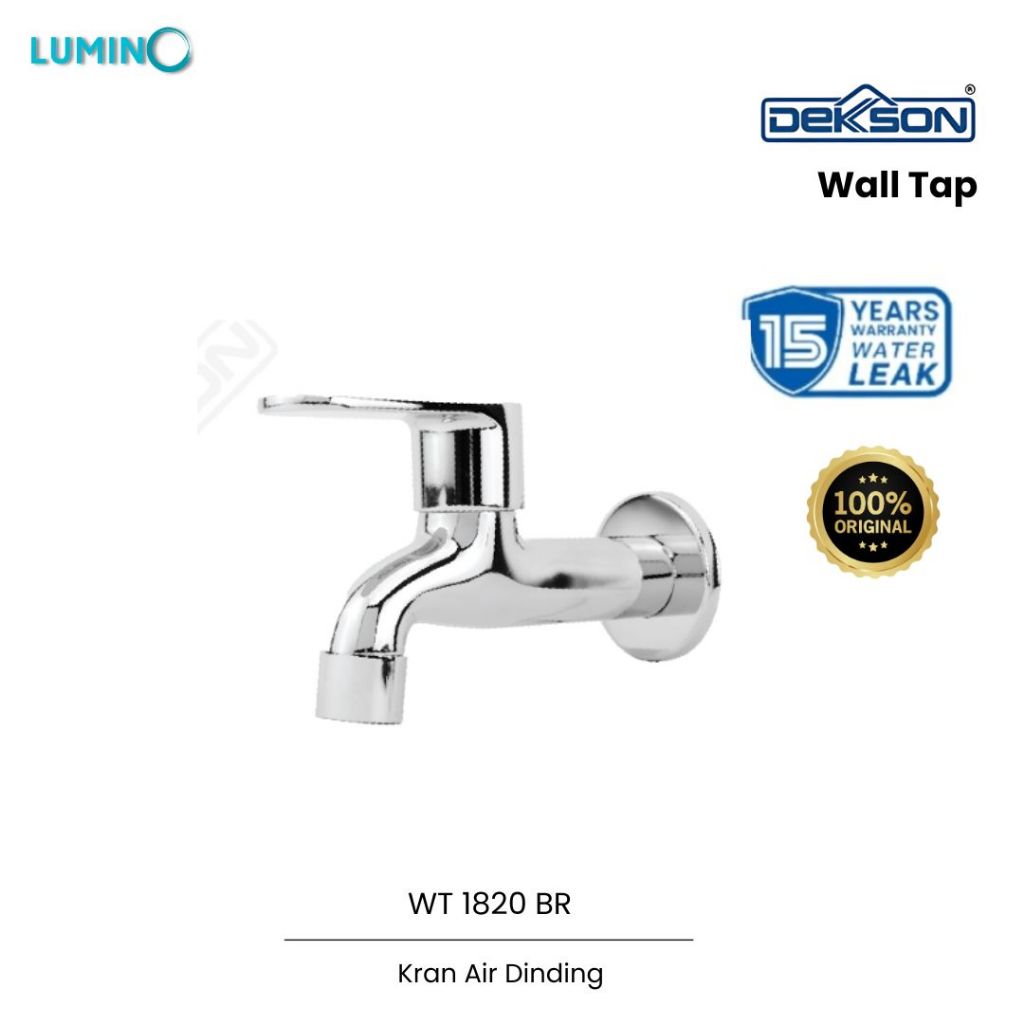 Dekkson Wall Tap Dekkson - WT 1820 BR / Keran Air Dinding Panjang / Kran Air Tembok / Keran Air Temb
