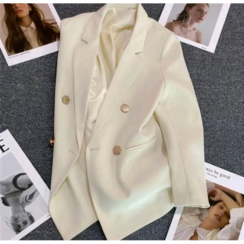 Blazer Formal Wanita Kancing 4/Jas Blazer Wanita