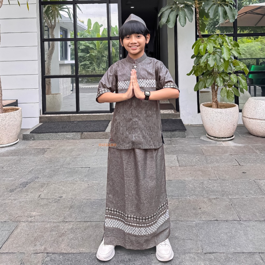 SARKOCI ANAK Sarung Instan Anak Laki Laki Baju Koko Anak ElRumi