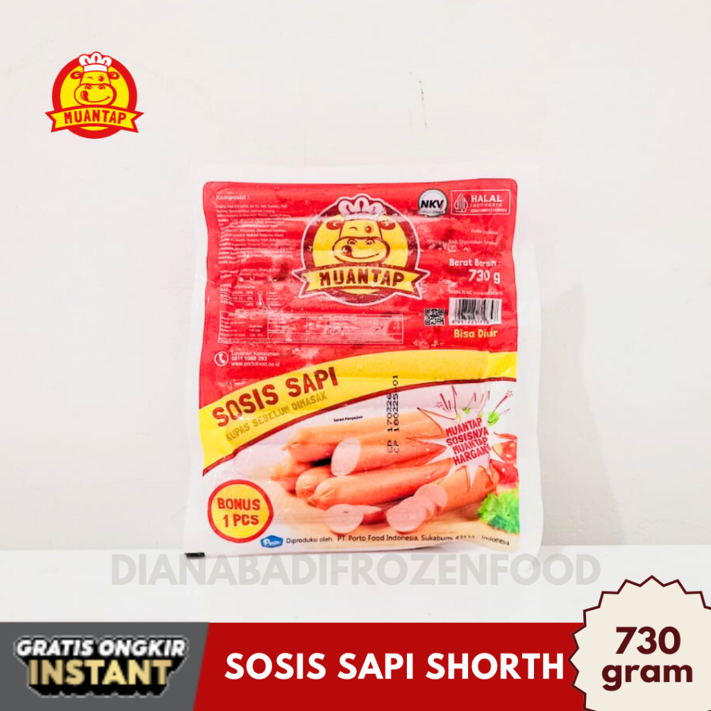 

MUANTAP Sosis Sapi 730 Gr Shorth