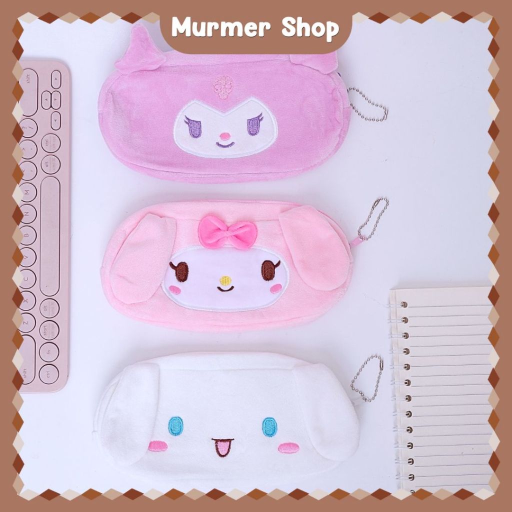 

Kotak Pensil Plushy Sanrio Kuping Tempat Pencil Wadah Pouch Alat Tulis Case