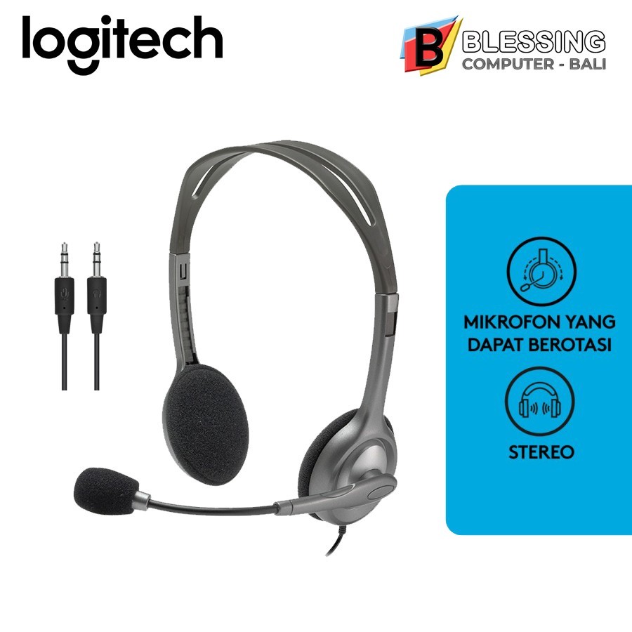 Headset LOGITECH H110 (colokan 2)