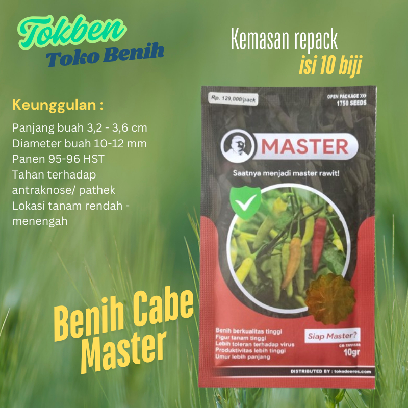 Benih Cabe Rawit Master repack 10 biji