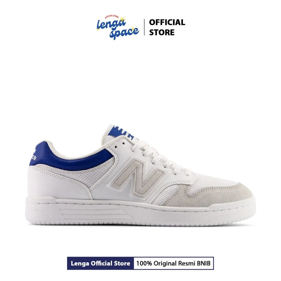 Sepatu Sneakers Pria 480 - White Atlantic Blue (BB480LKC) ORIGINAL