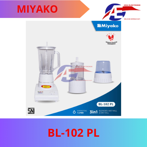 Blender Miyako BL-102 PL /Blender Putih Miyako