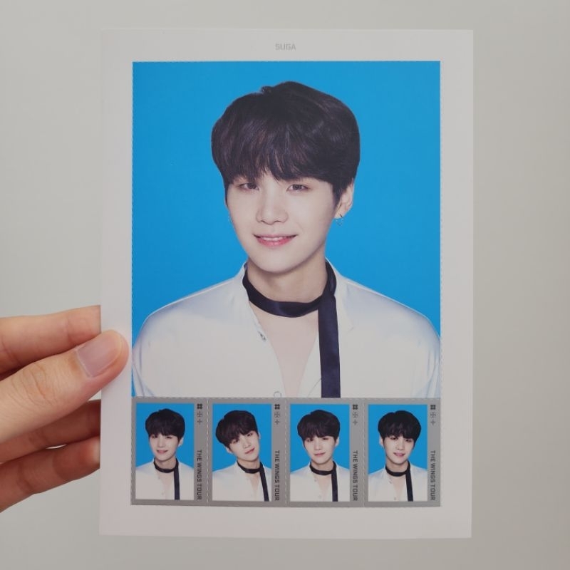 OFFICIAL BTS Wings Tour Postage Stamp Suga