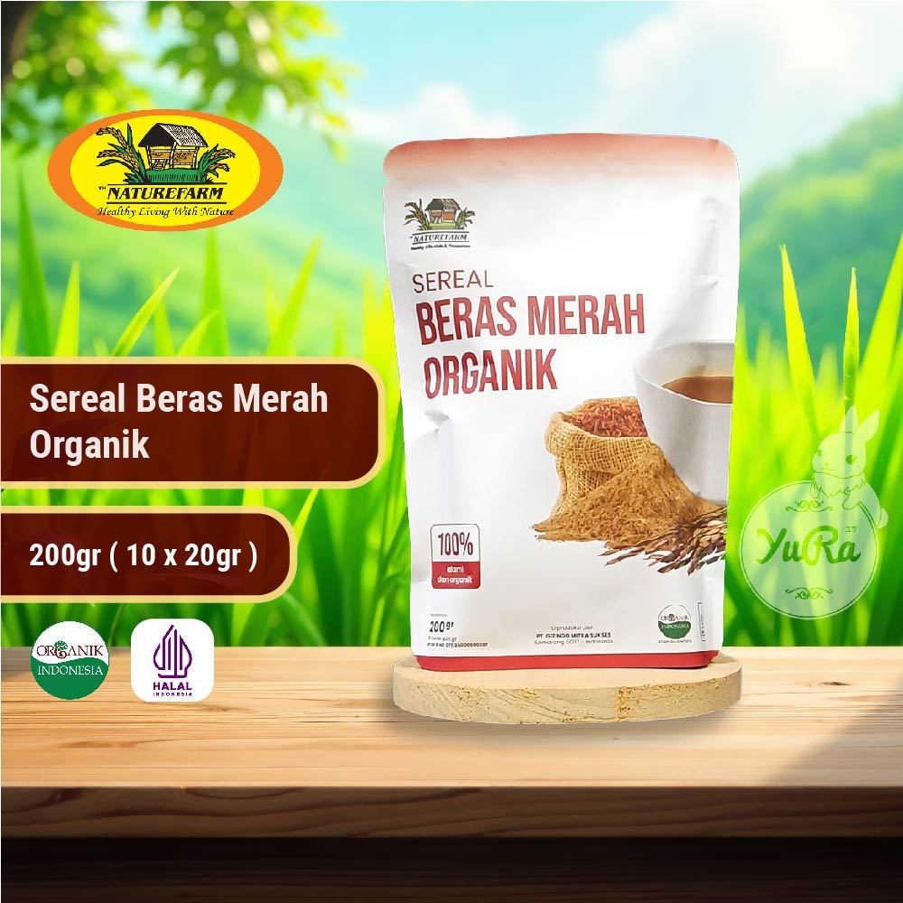 

Naturefarm Sereal Beras Merah Organik - 200gr (10 x 20gr)