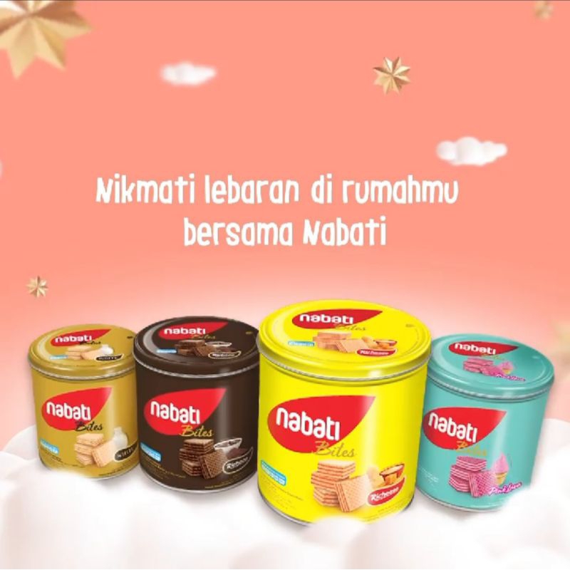 

Nabati Wafer. Kemasan Kaleng | 1.Dus isi 6 pcs