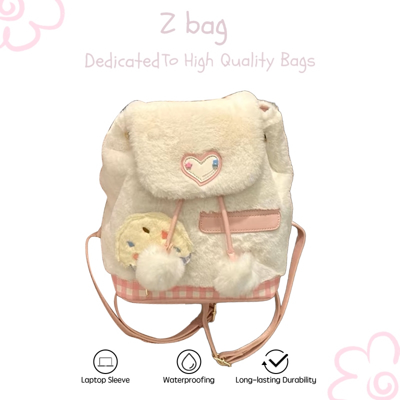 Tas Sekolah Mewah Wanita Seratus Siswa Lucu korea import fashion kekinian kecil tas cantik putih bac
