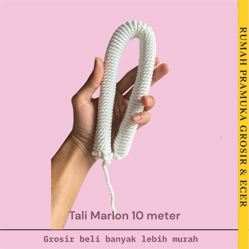 

Tali Pramuka 10 Meter Tanpa Sambungan / Tali Nilon / Tali Marlon