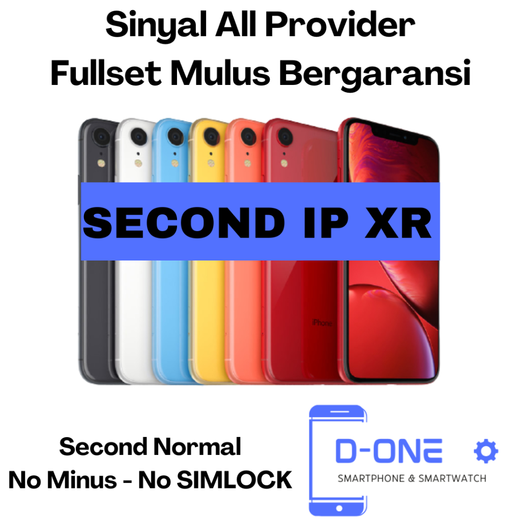 IPHONE XR 64GB/128GB/256GB/BERGARANSI  FULLSET ORIGINAL/SECOND LIKE NEW