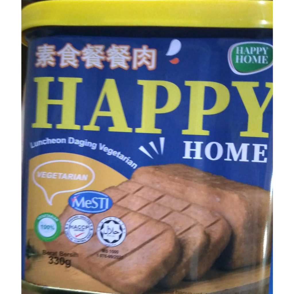 

Original Vegetarian Happy Home Kornet / Daging Vegetarian 330gr