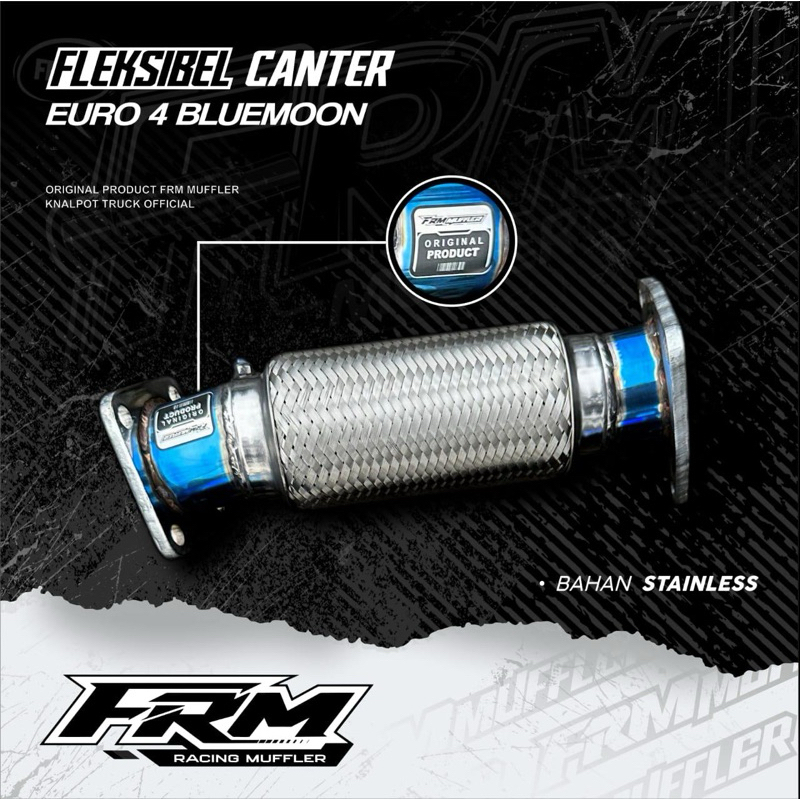 KNALPOT FLEKSIBEL TRUK CANTER EURO 4 FRM MUFFLER ORIGINAL