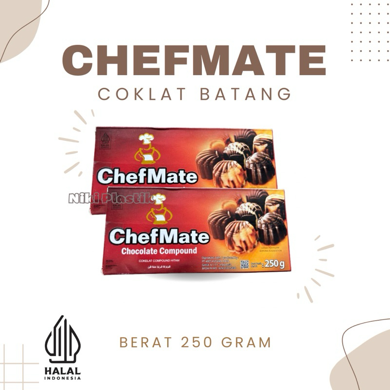 

Chefmate Cokelat Batang 500 gram | Dark Compound Hitam Manis