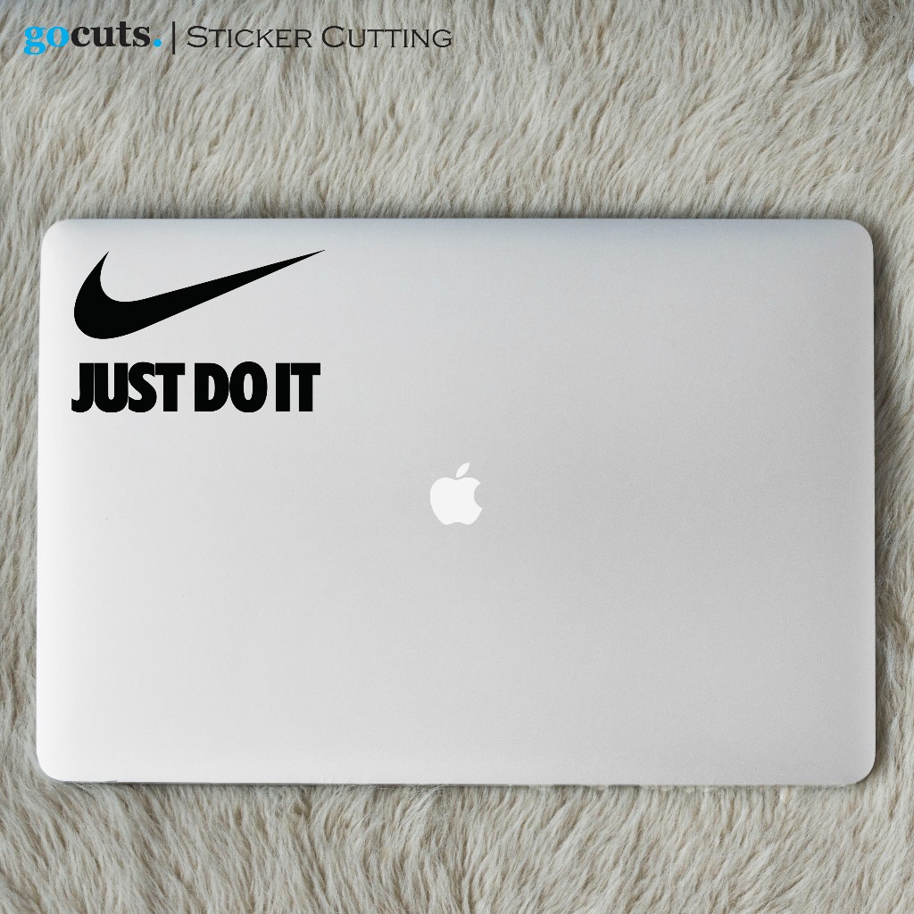 

Stiker Laptop Just Do It Cutting Sticker Custom