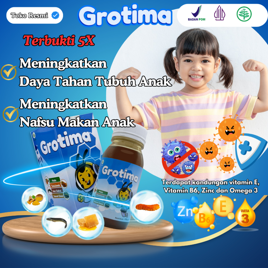 Vitamin Penambah Daya Tahan Tubuh Anak / Nutrisi Daya Tahan Tubuh / Suplemen Menambah Imun Anak
