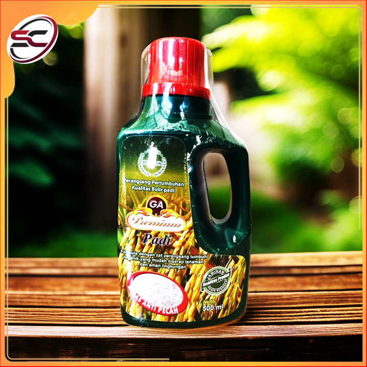 GA PREMIUM PADI Kemasaan 500 ML - Pupuk Organik Premium - ZPT Untuk Tanaman Padi - Pemacu Pertumbuha