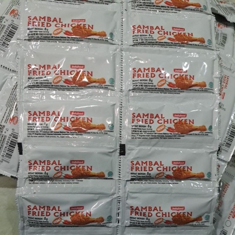 

Indofood sambal pedas fried chiken stik isi 24 x 8 gr