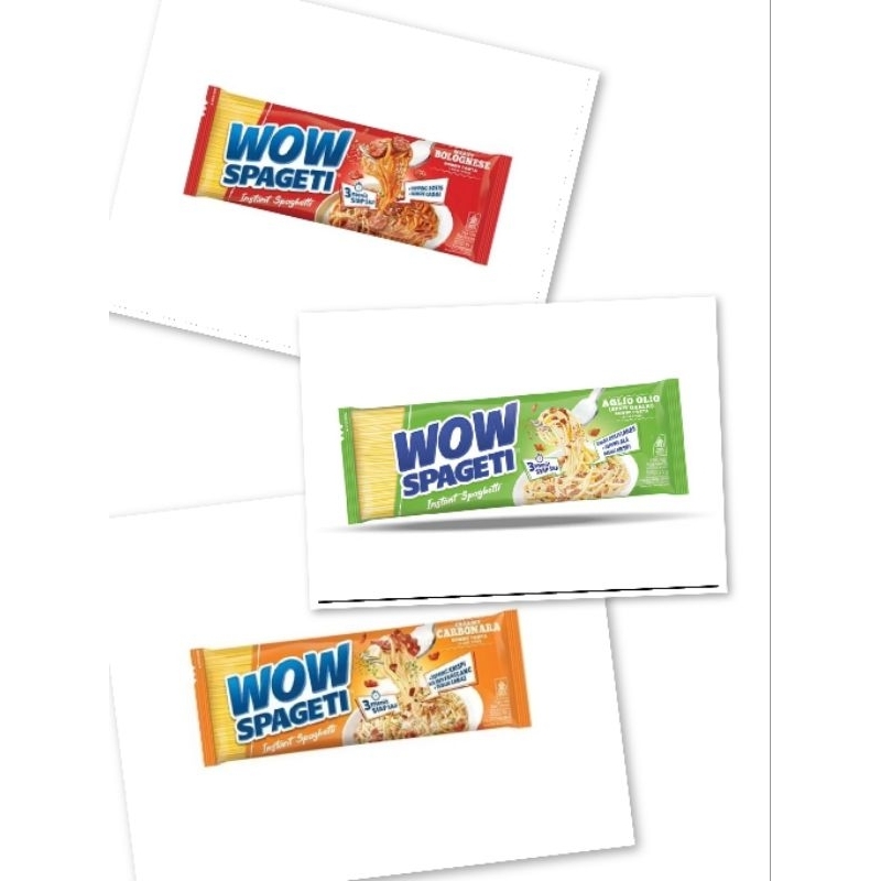 

Spageti WOW Carbonara Bolognese Aglio Olio