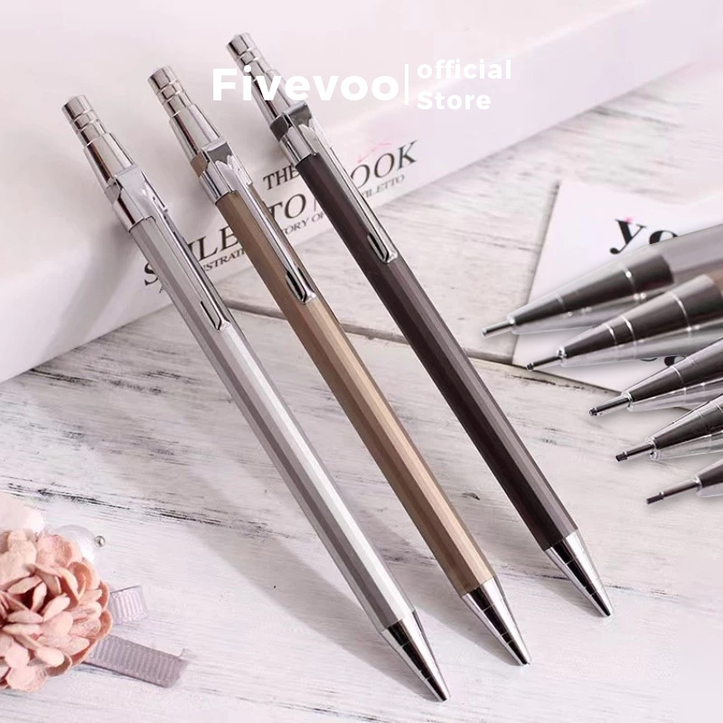 

FIVEVOO Propelling Pencil Mechanic Pensil Mekanik Cetek - Tip 0.5 mm 0.7mm /Propelling Pencil Pensil