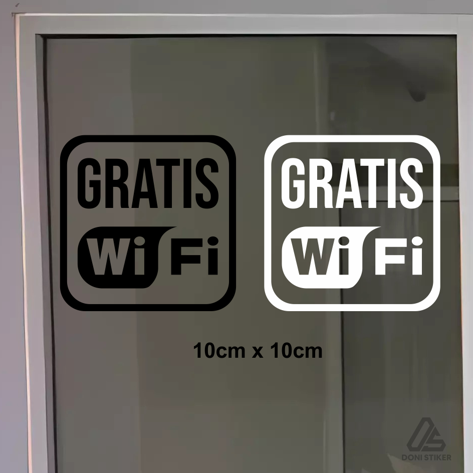 

stiker gratis wifi sticker cutting