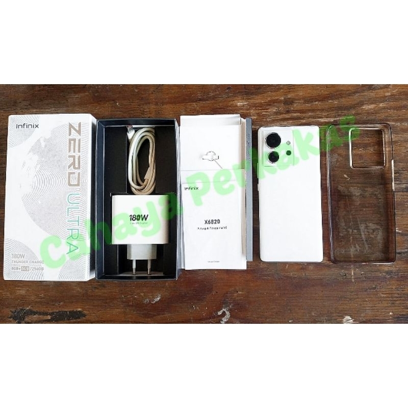 Infinix Zero Ultra 5G Putih 8/256 Gb Fullset No Minus Mulus Bekas Original