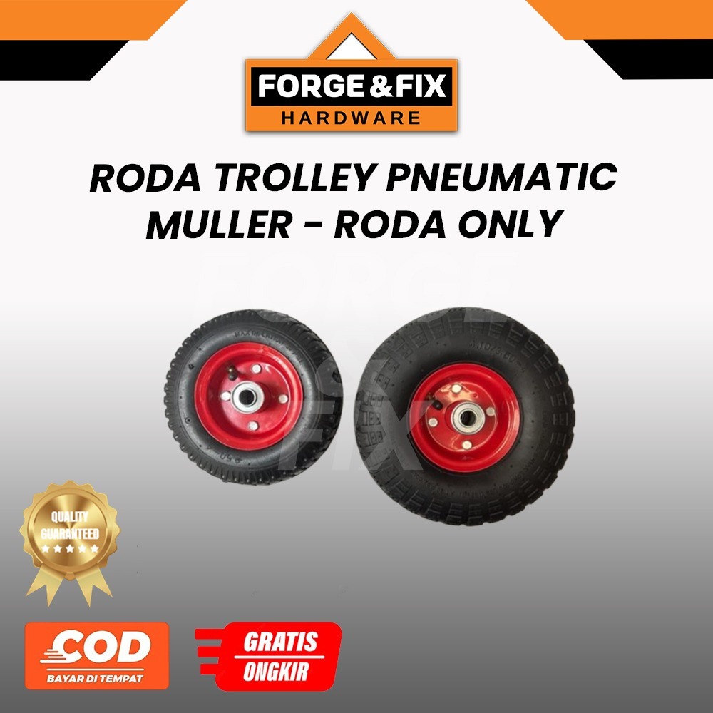 MULLER Roda Trolley Pneumatic Ban Dalam Angin Roda Caster Troli 8 10 INCH