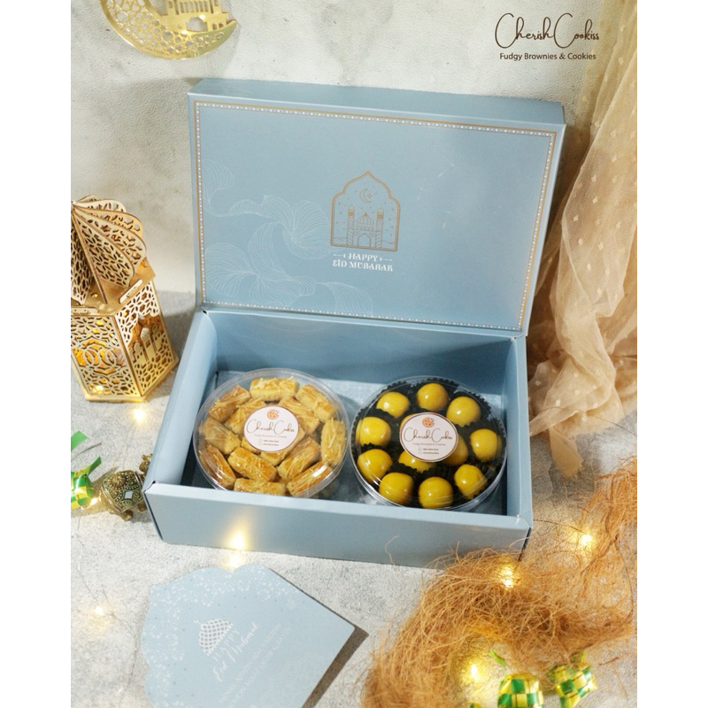 

(READY STOCK) Hampers Kue Kering cookies Nastar Putri Salju Kastengel parcel lebaran idul fitri